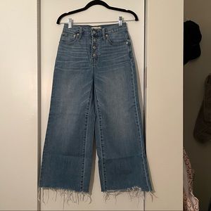 Madewell wide leg crop jeans